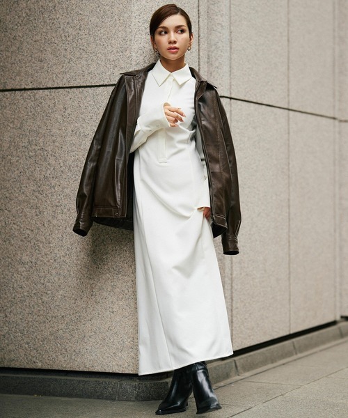 KINO THE KEI ワンピース フィット シャツ ドレス : ZOZOTOWN Yahoo!店