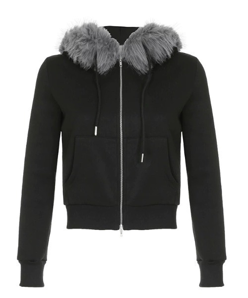 KsG パーカー Hoodie Fur Double Zip Parker レディース メンズ