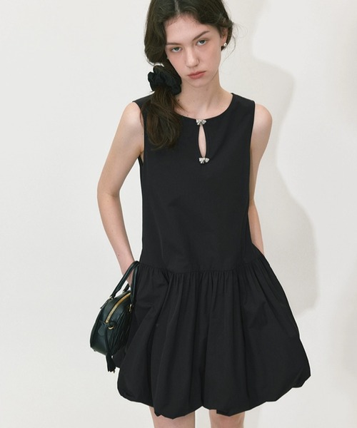 fano studios ワンピース　ブラック Fano Studios」 ノースリーブワンピース M ブラック レディース