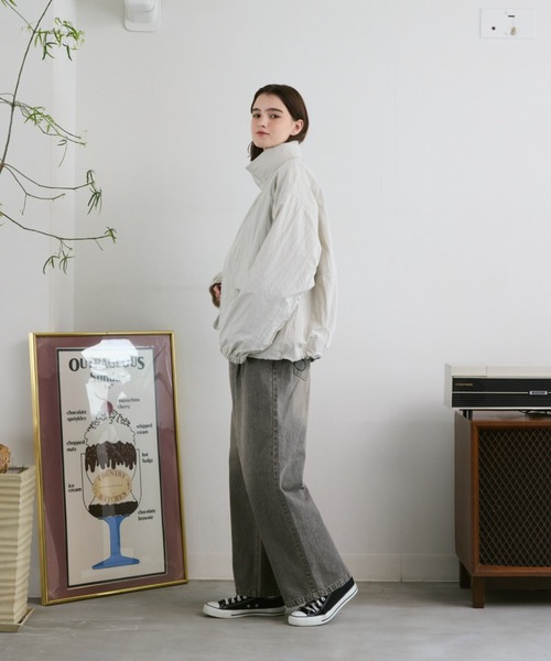 「flaner」 マウンテンパーカー LARGE ブラック レディース_画像5