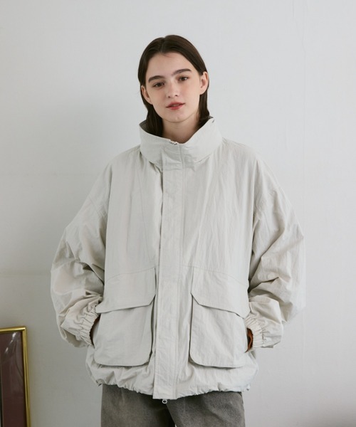 「flaner」 マウンテンパーカー LARGE ブラック レディース_画像7