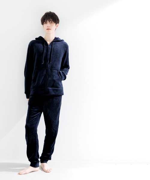 Dita（ディータ） パジャマ マイクロファイバージップパーカー×パンツ
