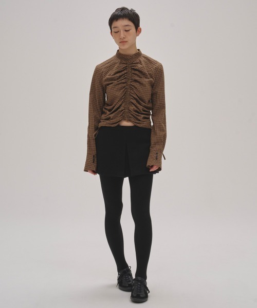 TODAYFUL ブラウス シャツ Checkgather Compact Blouse レディース