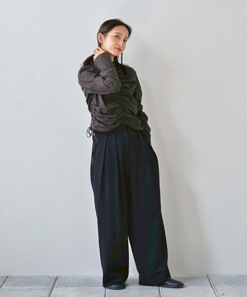 TODAYFUL ブラウス シャツ Checkgather Compact Blouse レディース