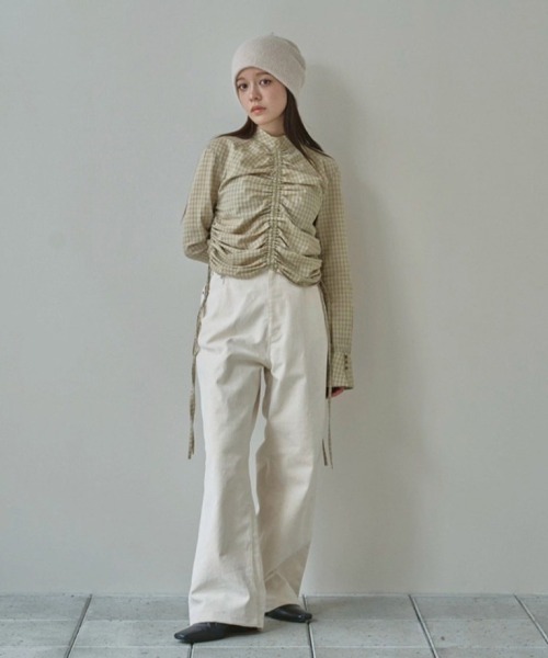 TODAYFUL ブラウス シャツ Checkgather Compact Blouse レディース