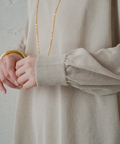 「LOUNGEDRESS」 長袖ニット FREE オフホワイト レディース_画像8