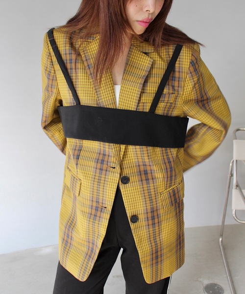 「SANSeLF」 キャミソール FREE ブラック レディース_画像2