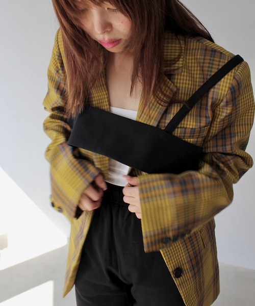 「SANSeLF」 キャミソール FREE ブラック レディース_画像5