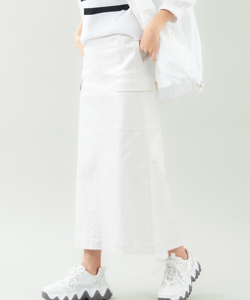 「abahouse mavie」 タイトスカート 36 ゴールド レディース_画像4