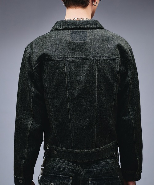 ANDER HUNK デニムジャケット gジャン Overdyed Flocky Denim Jacket