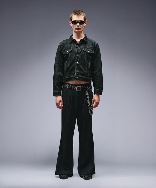 ANDER HUNK デニムジャケット gジャン Overdyed Flocky Denim Jacket