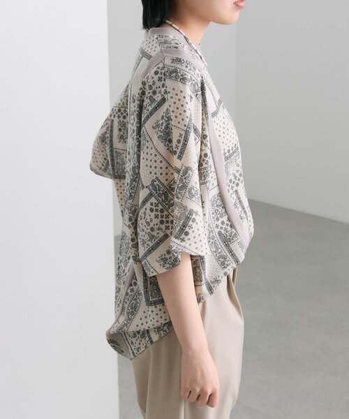 「ear PAPILLONNER」 「SUM1 STYLE」半袖Tシャツ FREE ベージュ レディース_画像5