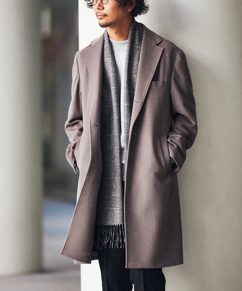 EDIFICE（エディフィス） チェスターコート 46 ブラウン メンズ