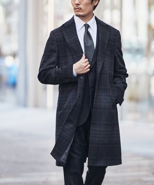 EDIFICE（エディフィス） チェスターコート 46 ブラウン メンズ