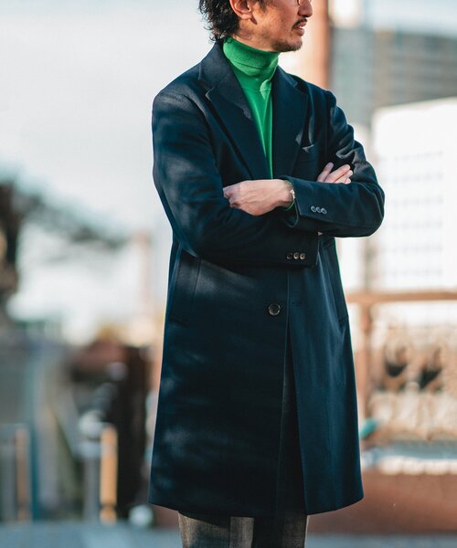 EDIFICE（エディフィス） チェスターコート 46 ブラウン メンズ