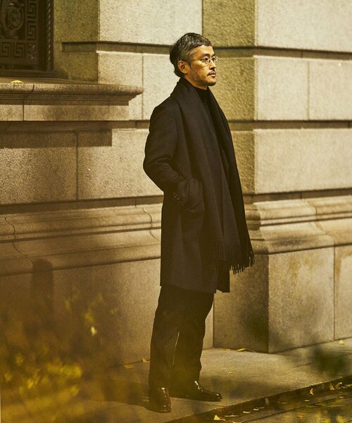 EDIFICE（エディフィス） チェスターコート 46 ブラウン メンズ