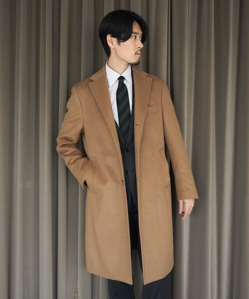 EDIFICE（エディフィス） チェスターコート 46 ブラウン メンズ