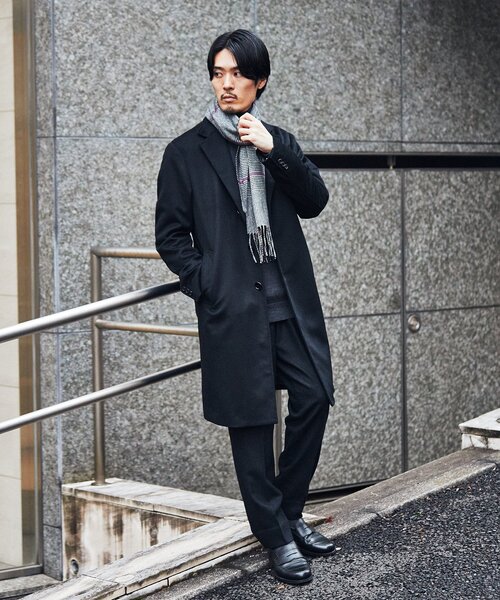 EDIFICE（エディフィス） チェスターコート 46 ブラウン メンズ