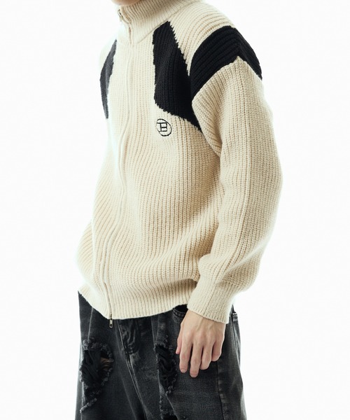 「Theater code」 ニットカーディガン 2 ブラック メンズ_画像6