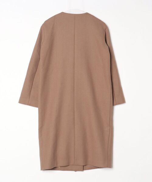 Simplicite（サンプリシテ） ノーカラーコート M ブラウン レディース