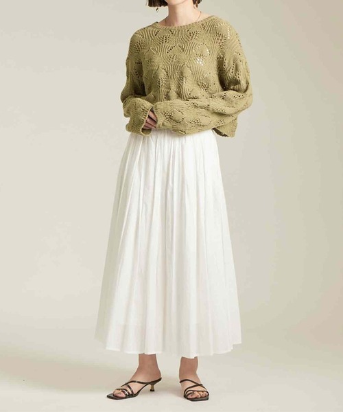 「solleim」 長袖ニット M ベージュ レディース_画像7