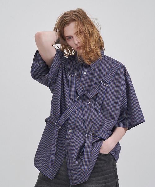 SeeSew シャツ 「UNISEX」PARASHUTE 2WAY CHECK SHIRTS/パラシュート SeeSew シャツ 「UNISEX」PARASHUTE 2WAY CHECK SHIRTS/パラシュート