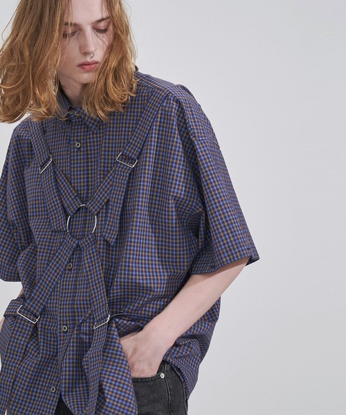 SeeSew シャツ 「UNISEX」PARASHUTE 2WAY CHECK SHIRTS/パラシュート