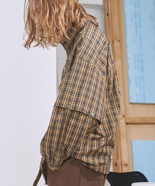 SeeSew シャツ 「UNISEX」PARASHUTE 2WAY CHECK SHIRTS/パラシュート SeeSew シャツ 「UNISEX」PARASHUTE 2WAY CHECK SHIRTS/パラシュート