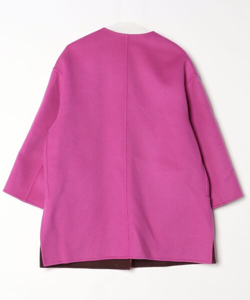 UNITED ARROWS（ユナイテッドアローズ） ノーカラーコート 36 ピンク