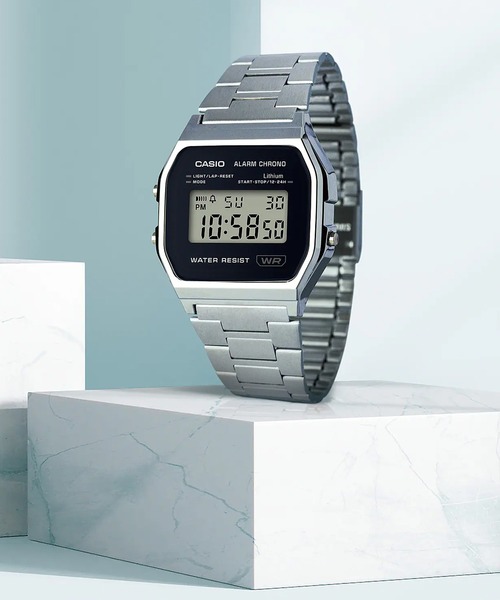 CASIO（カシオ） デジタル腕時計 FREE シルバー メンズ : ZOZOTOWN