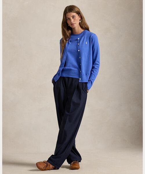 【人気カラー】POLO RALPH LAUREN： クルーネック セーター春夏 POLO RALPH LAUREN（ポロ・ラルフローレン） ニット セーター ショート