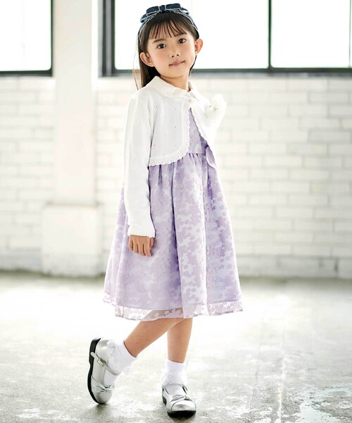 べべ/6 BeBe（ベベ） カーディガン 入学式 卒園式 ニットボレロカーディガン