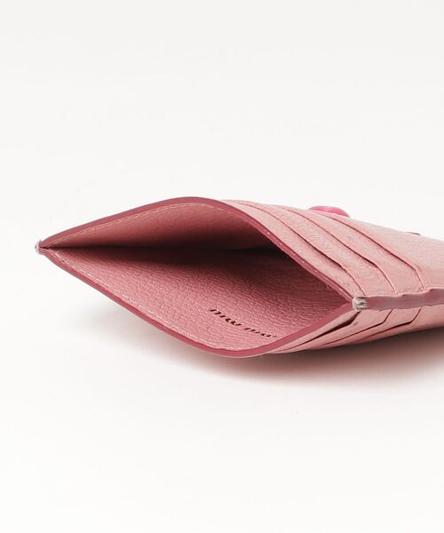 miu miu（ミュウミュウ） カードケース - ピンク レディース