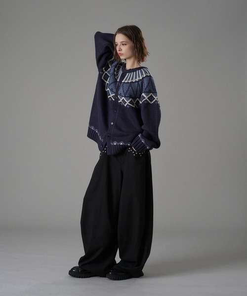 ONCILY（オンシェリー） カーディガン TRADITIONAL NORDIC KNIT