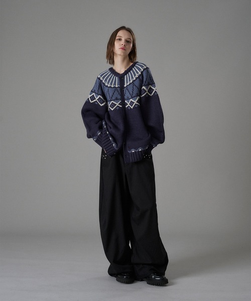 Nordic Knit Cardigan ノルディックニットカーディガン ONCILY（オンシェリー） カーディガン TRADITIONAL NORDIC KNIT
