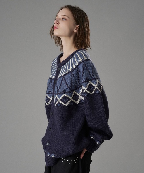 Nordic Knit Cardigan ノルディックニットカーディガン ONCILY（オンシェリー） カーディガン TRADITIONAL NORDIC KNIT