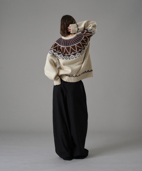 ONCILY（オンシェリー） カーディガン TRADITIONAL NORDIC KNIT