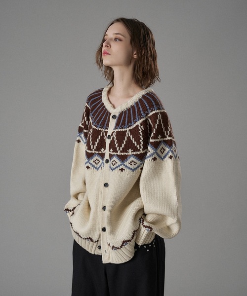 ONCILY（オンシェリー） カーディガン TRADITIONAL NORDIC KNIT