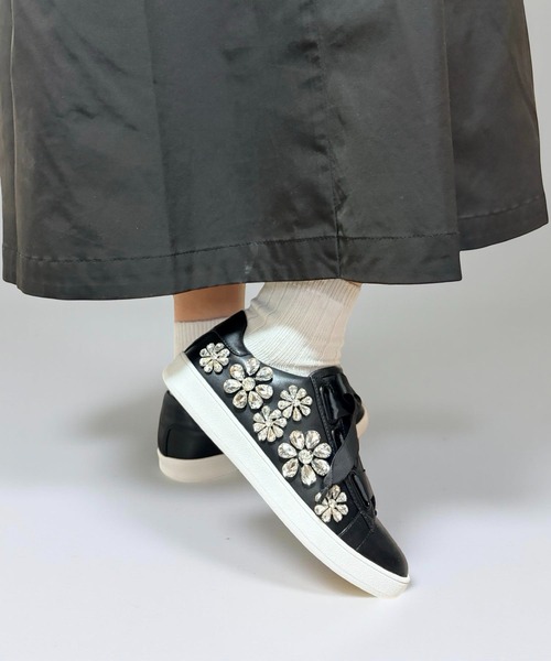 jeffrey campbell ブラックリボンスニーカー Jeffrey Campbell（ジェフリーキャンベル） スニーカー フラワー
