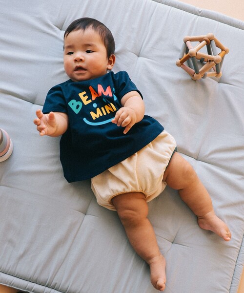 BEAMS mini（ビームス ミニ） tシャツ 「WEB限定」ベビー スマイル T