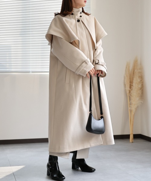 sakishimatokyo ステンカラーコート FREE ブラック レディース