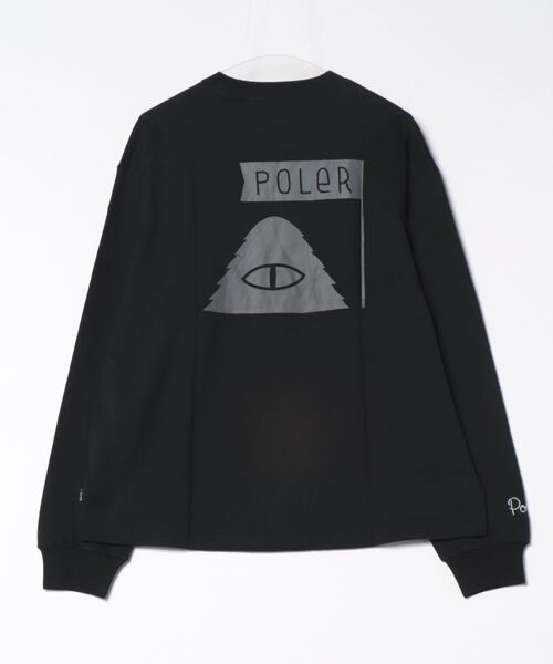 「POLeR」 長袖Tシャツ MEDIUM ホワイト メンズ_画像2