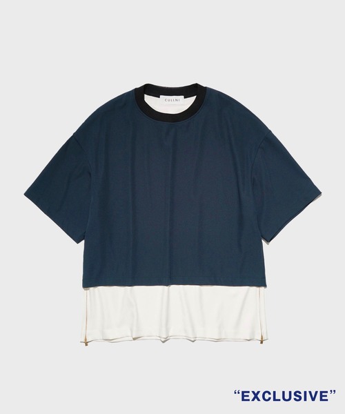 CULLNI シャツ ネイビー 半袖 クルニ CULLNI（クルニ） 半袖Tシャツ 1 ネイビー メンズ : ZOZOTOWN Yahoo!店