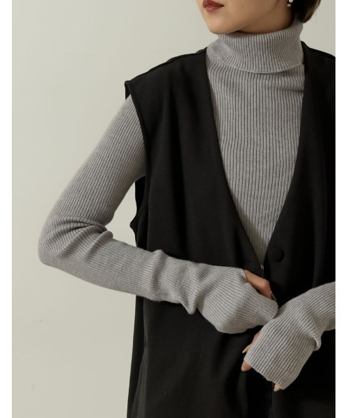 「Re:EDIT」 ベスト MEDIUM ブラック レディース_画像2