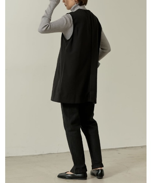 「Re:EDIT」 ベスト MEDIUM ブラック レディース_画像4