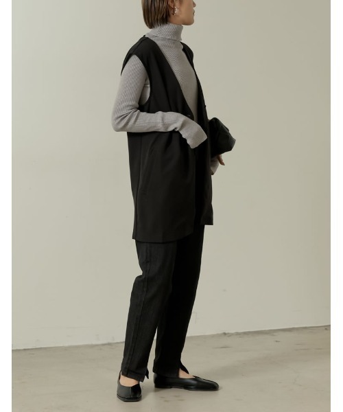 「Re:EDIT」 ベスト MEDIUM ブラック レディース_画像5