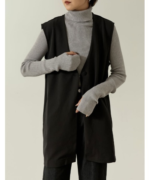 「Re:EDIT」 ベスト MEDIUM ブラック レディース_画像6