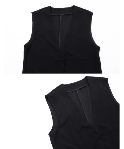 「Re:EDIT」 ベスト MEDIUM ブラック レディース_画像7