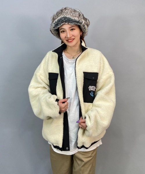 「SANTA CRUZ」 ブルゾン L ブラック メンズ_画像10