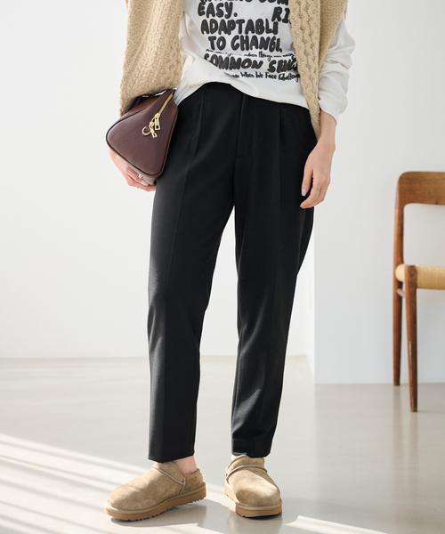 【未使用】フレームワークT/R両面起毛パンツ　34 FRAMeWORK（フレームワーク） スラックス パンツ 「追加」T/R両面起毛